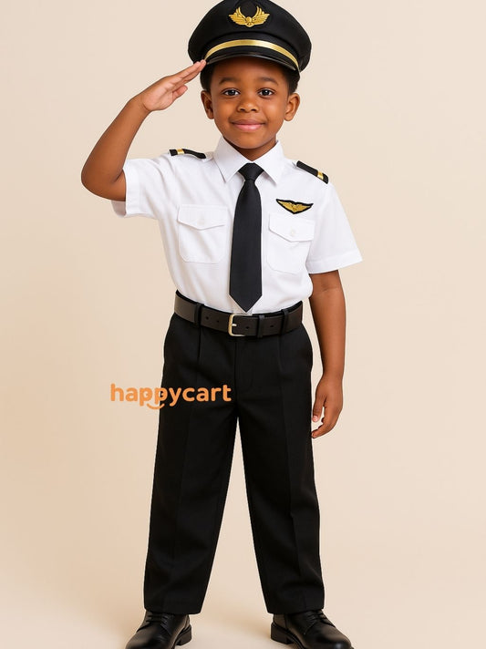 Kids Pilot Costume – 4-Piece Set