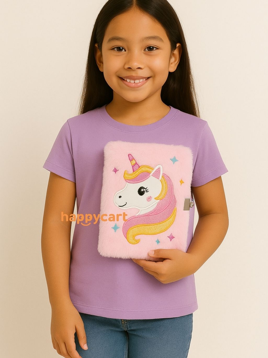 Fluffy Notebook with Lock